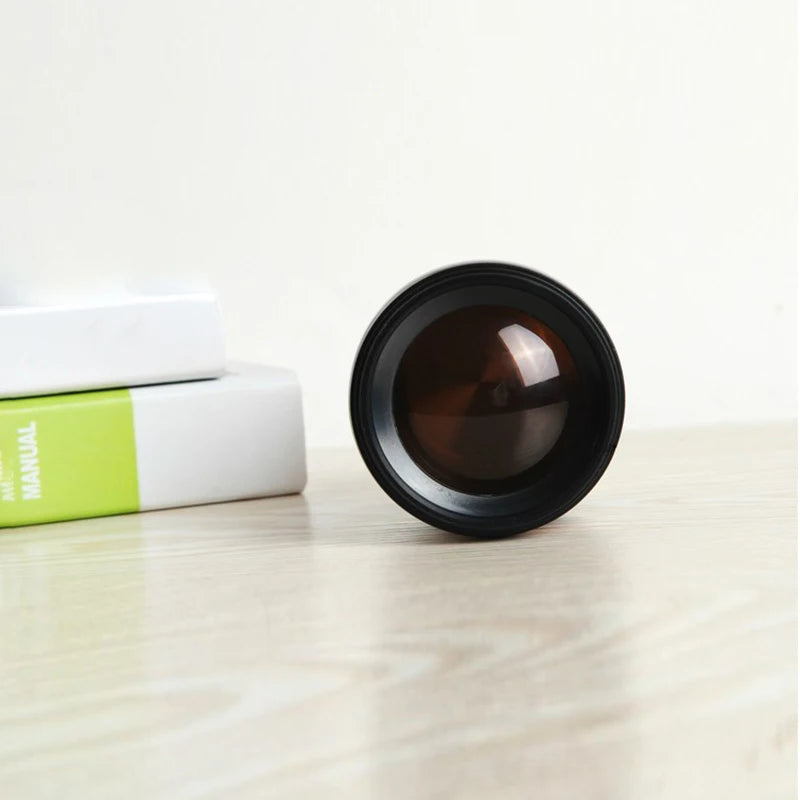 coffee mug camera lens