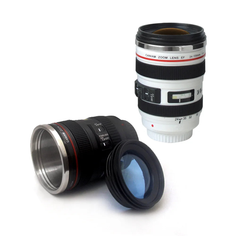 coffee mug camera lens