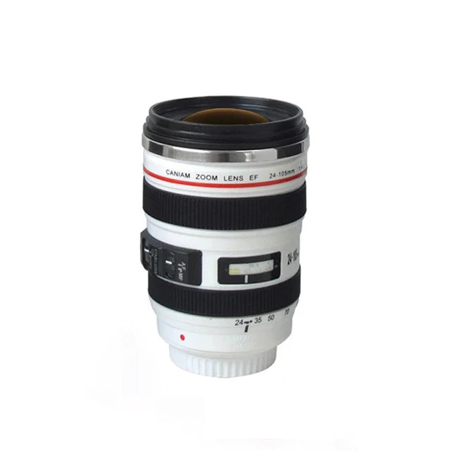 coffee mug camera lens
