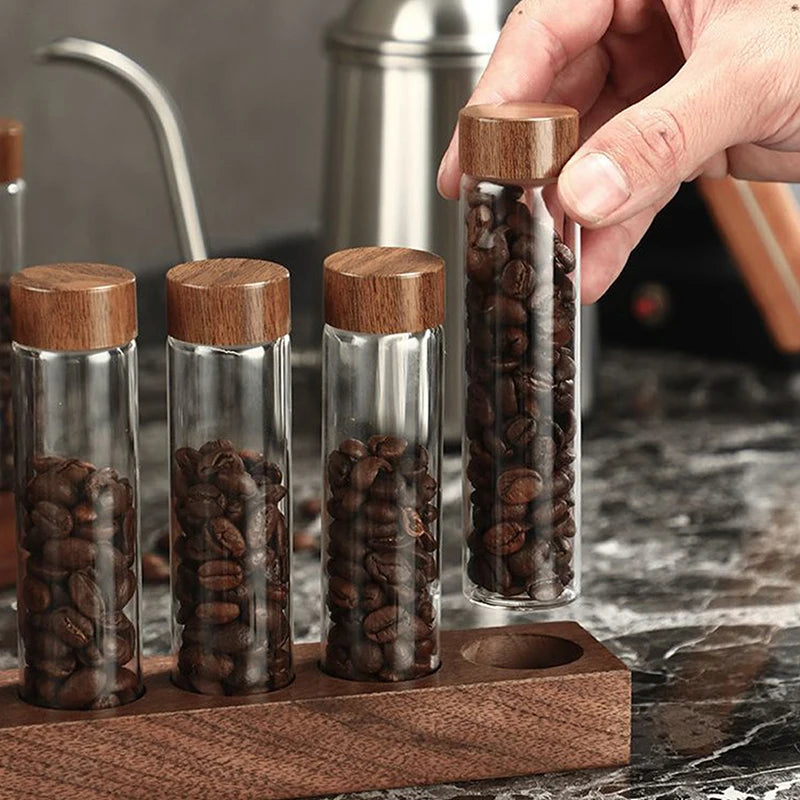 Coffee Beans Storage Container Glass Tube