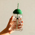 Cute Bear Shaped Coffee Mug  with Straw 500ML