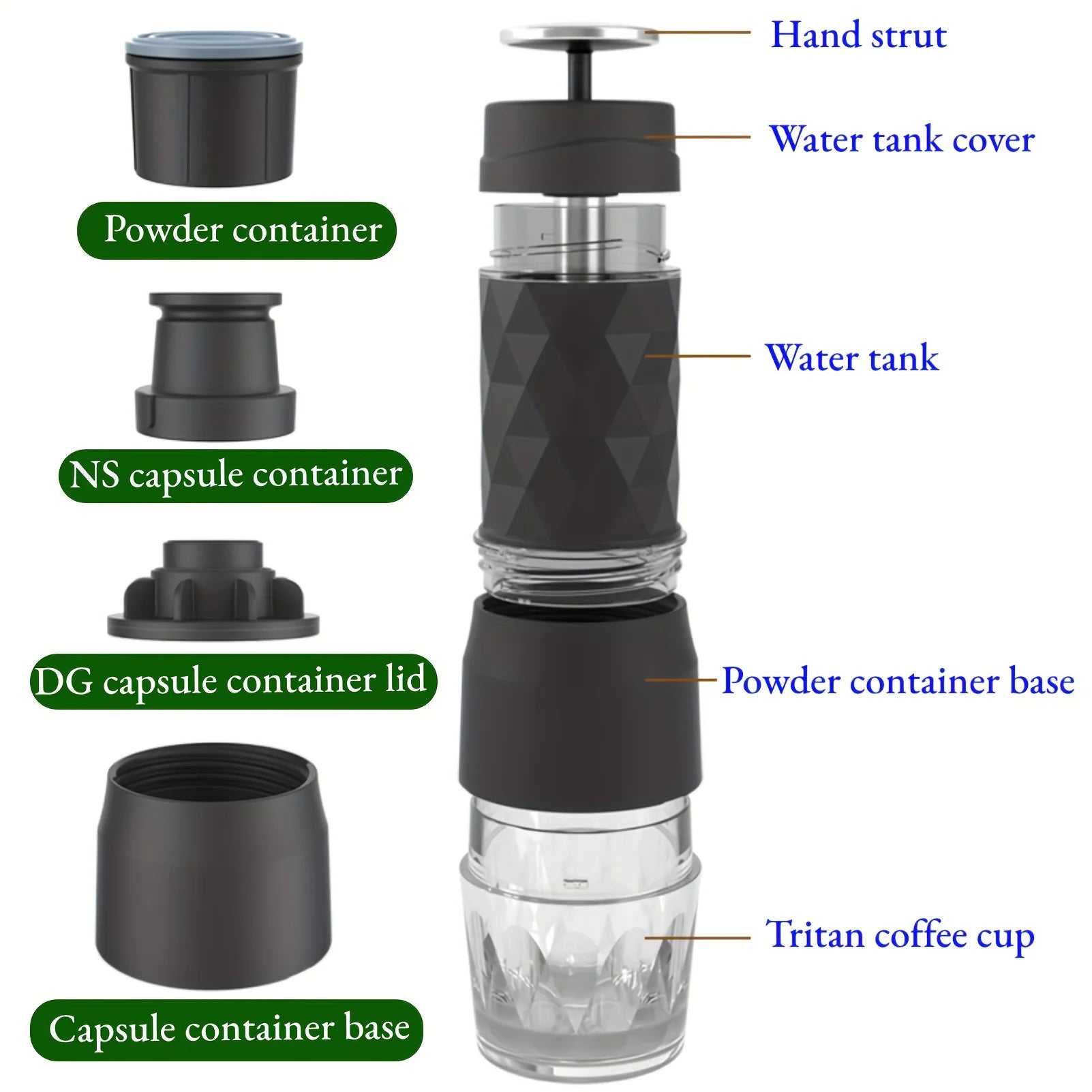 3 In1 Portable Coffee Machine Hot&Cold