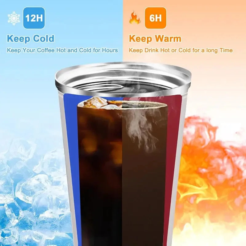 Insulated Coffee Thermos Smart Temperature Display