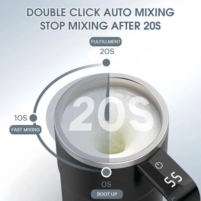 Elektrikli Kahve Otomatik Karıştırıcı Kupa IP67 Su Geçirmez 380ML