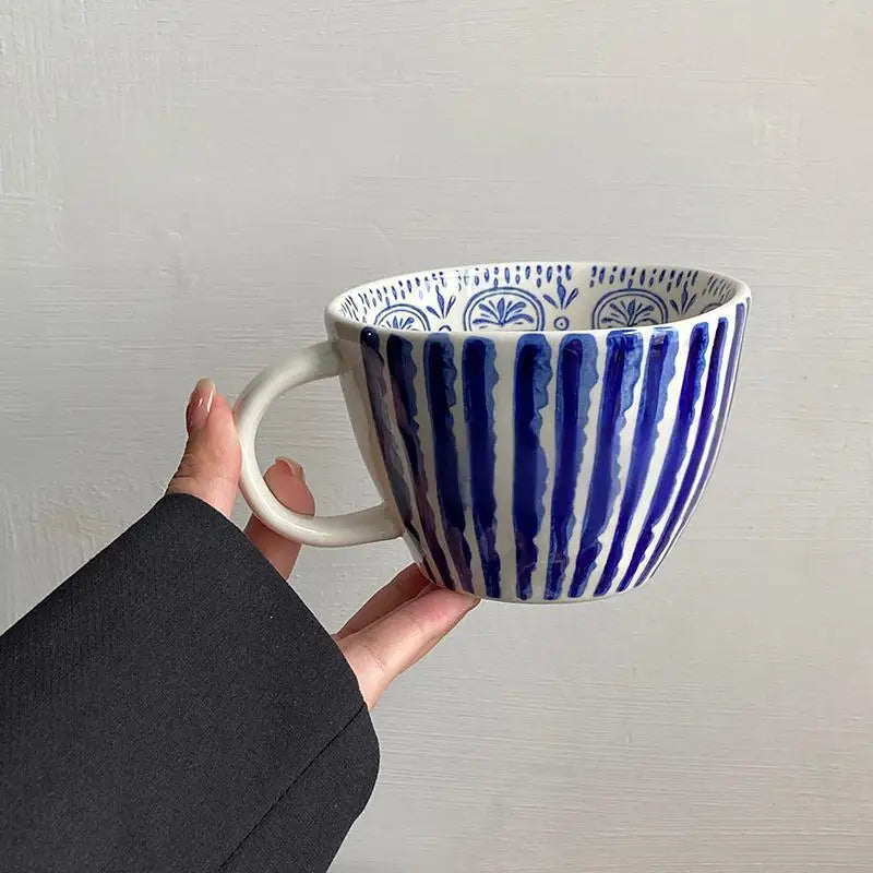 Düzensiz seramik kahve fincanı