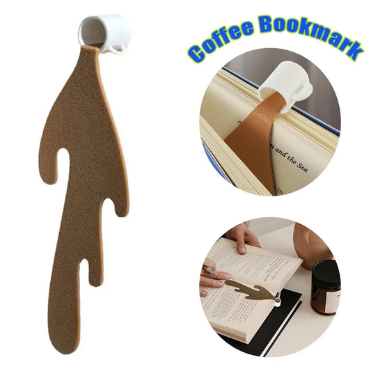 Dökülmüş Kahve Kitap Ayracı